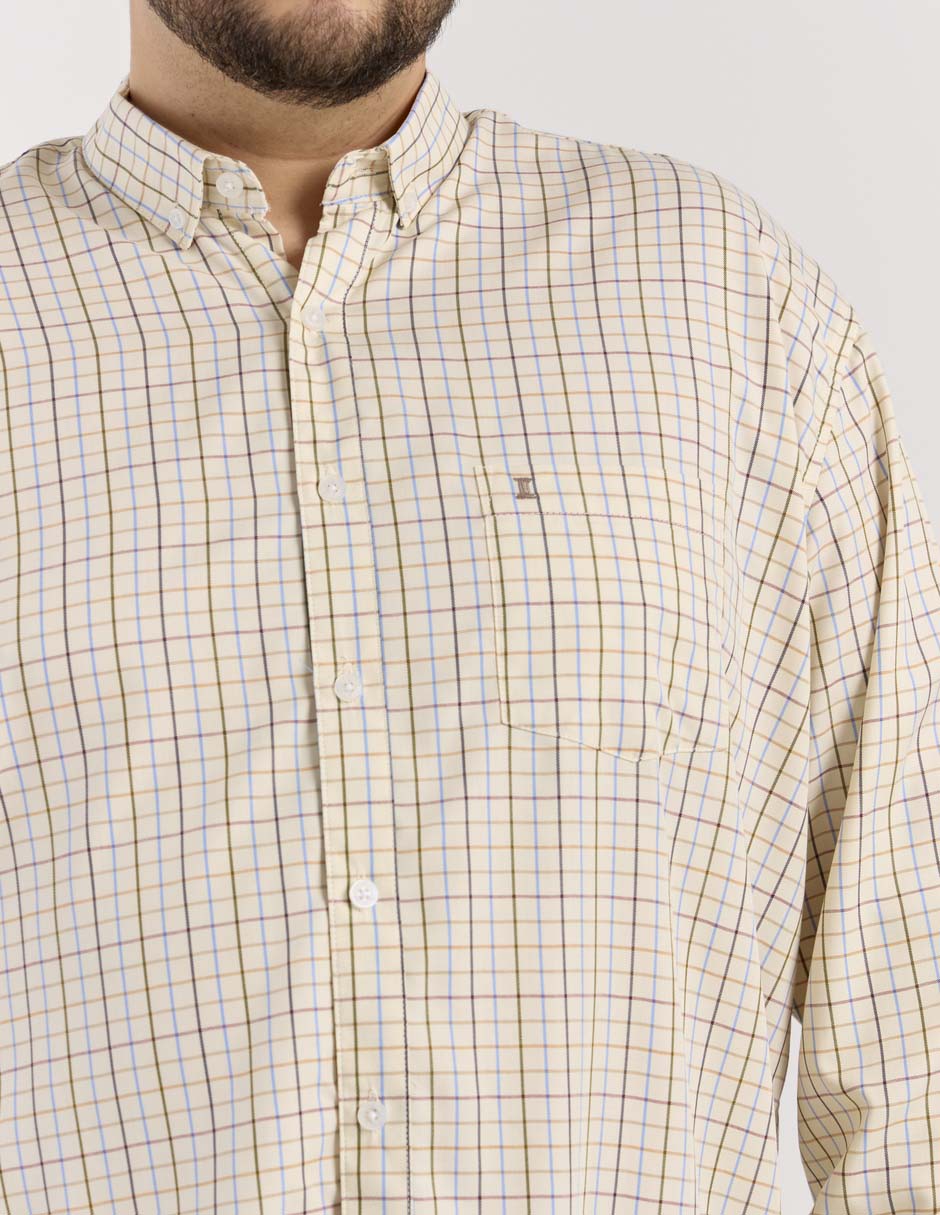 Camisa casual de algodón manga larga para hombre 4