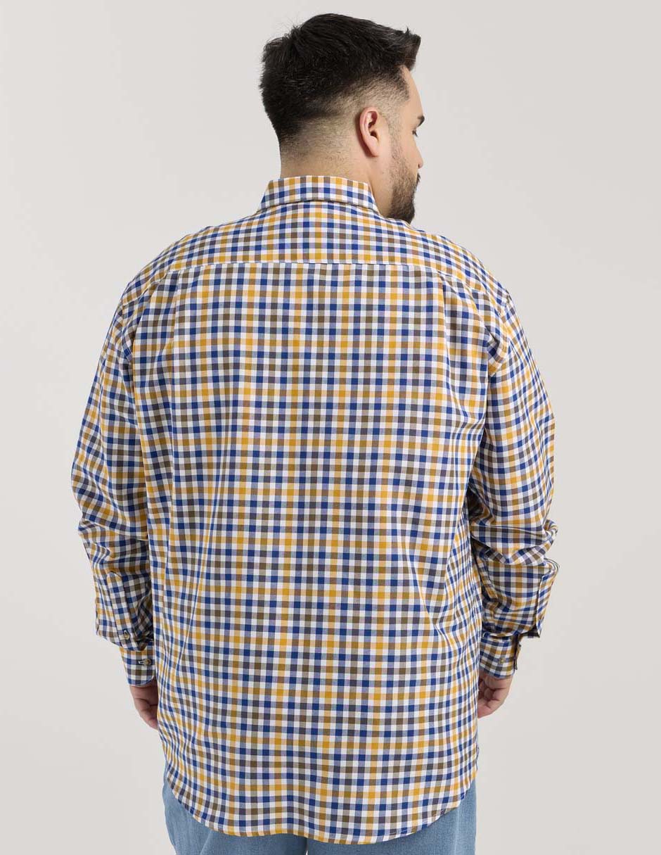 Camisa casual de algodón manga larga para hombre 2