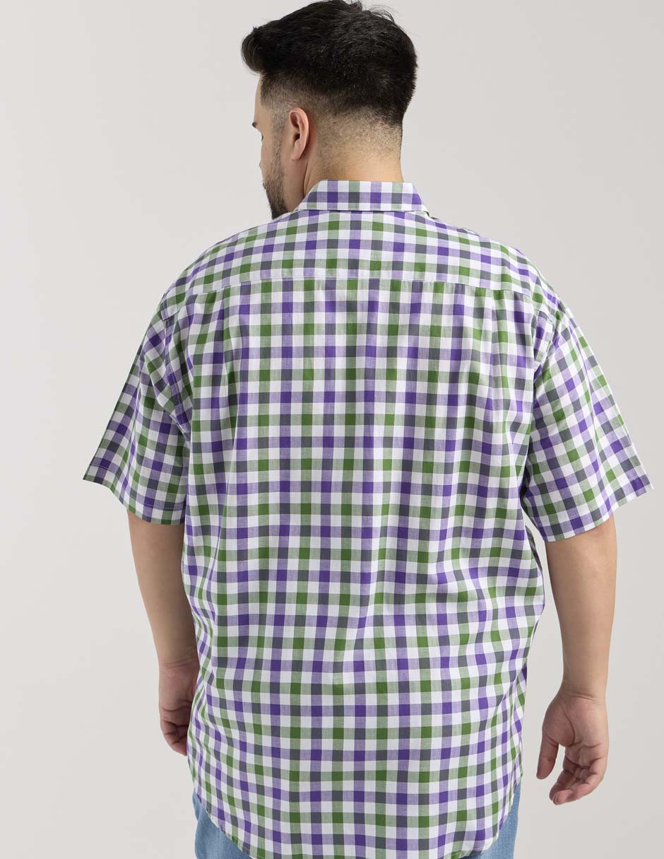 Camisa casual de algodón manga corta para hombre 2