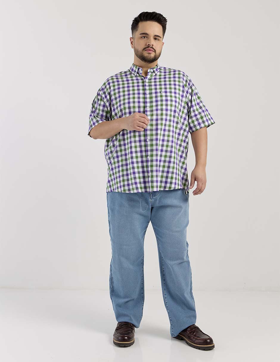 Camisa casual de algodón manga corta para hombre 3