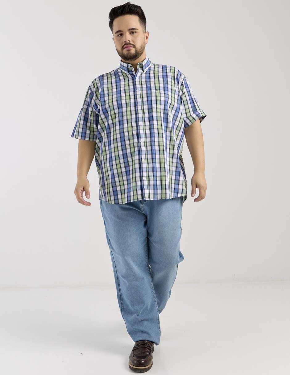 Camisa casual de algodón manga corta para hombre 3