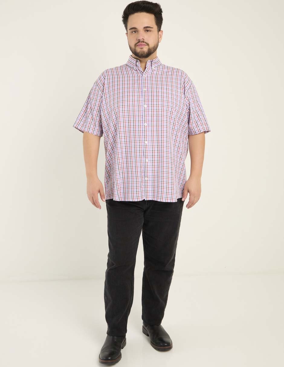 Camisa casual de algodón manga corta para hombre 3