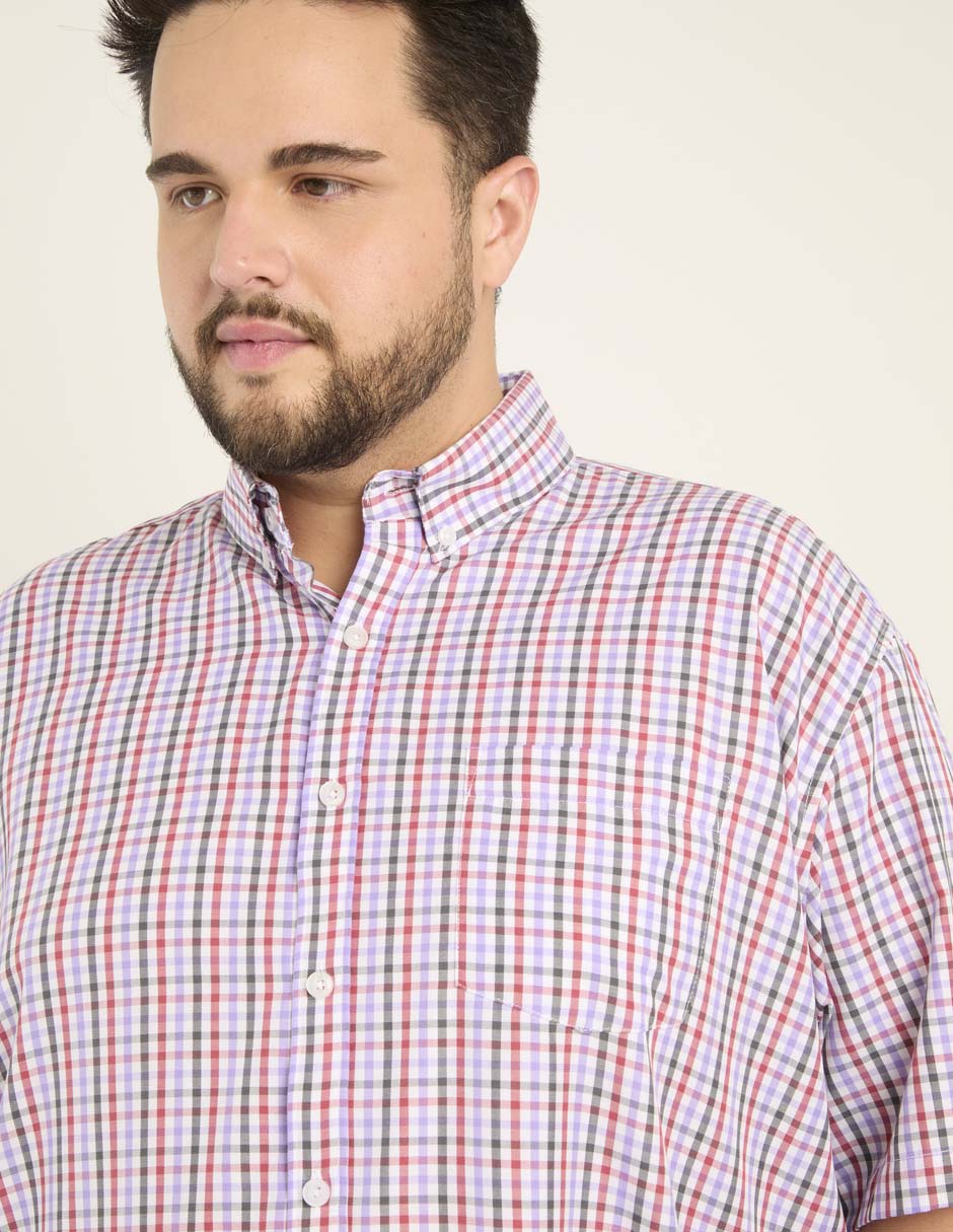 Camisa casual de algodón manga corta para hombre 4