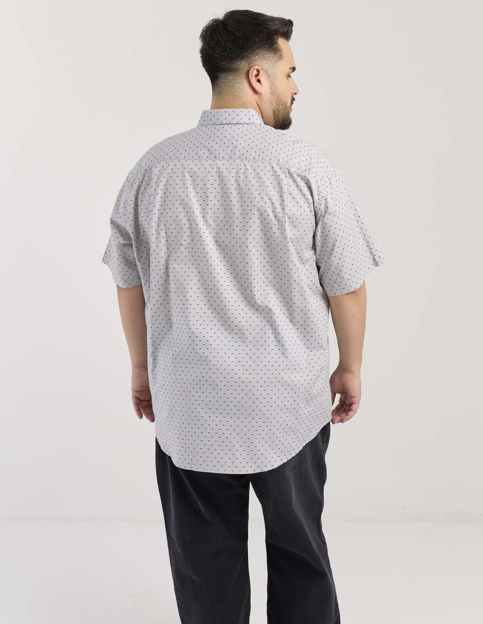 Camisa casual de algodón manga al codo para hombre 2