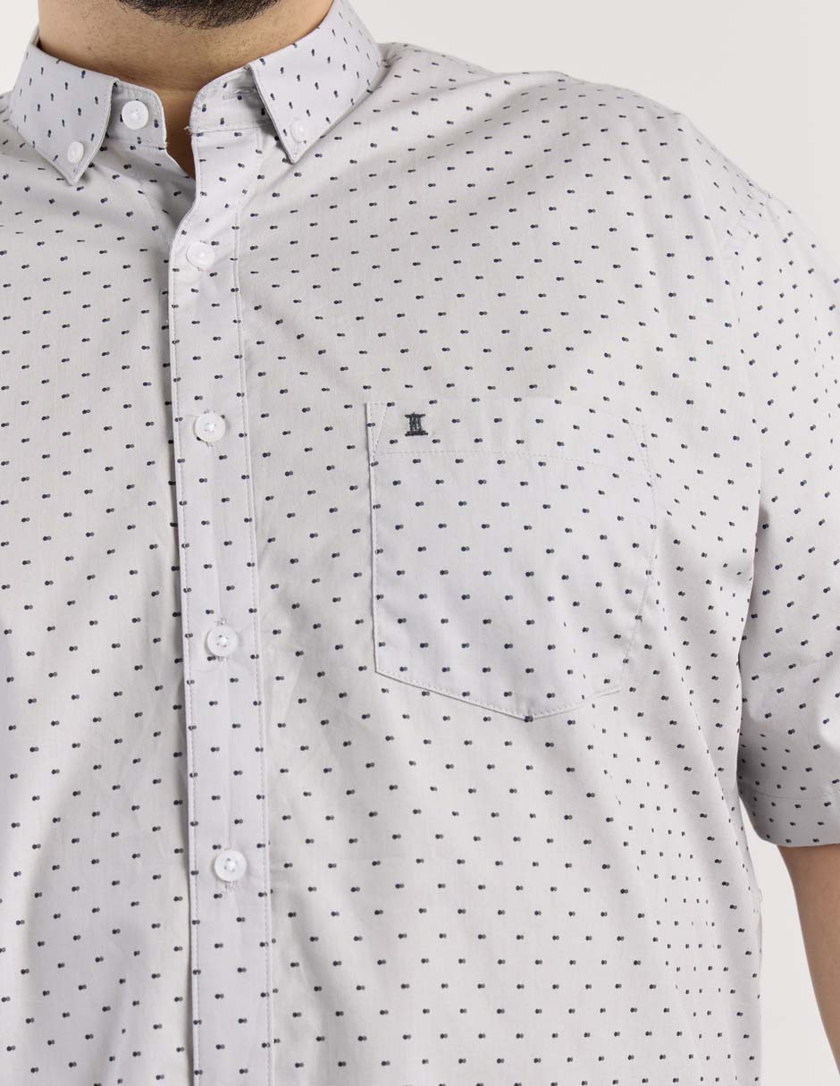 Camisa casual de algodón manga al codo para hombre 4