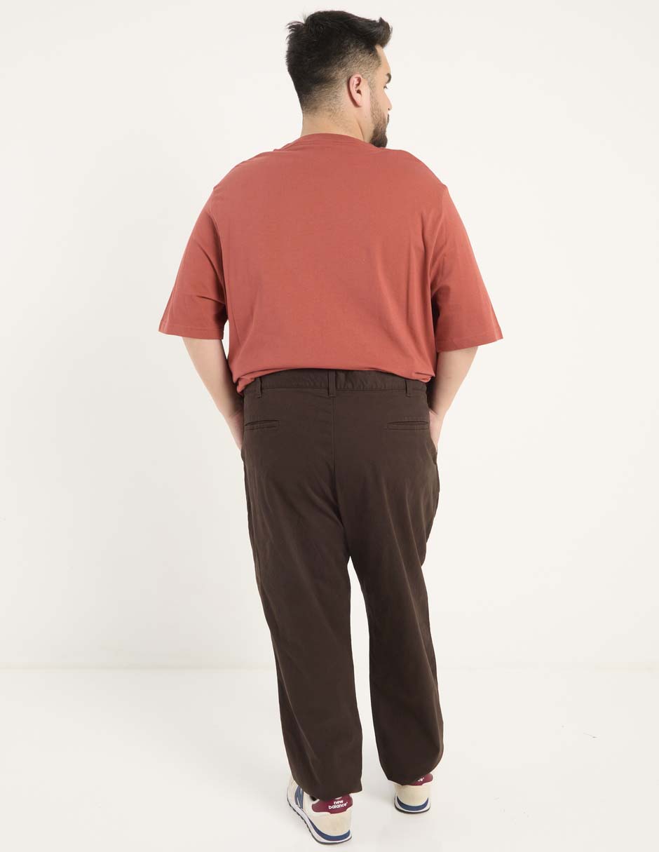 Pantalón chino regular de algodón para hombre 2