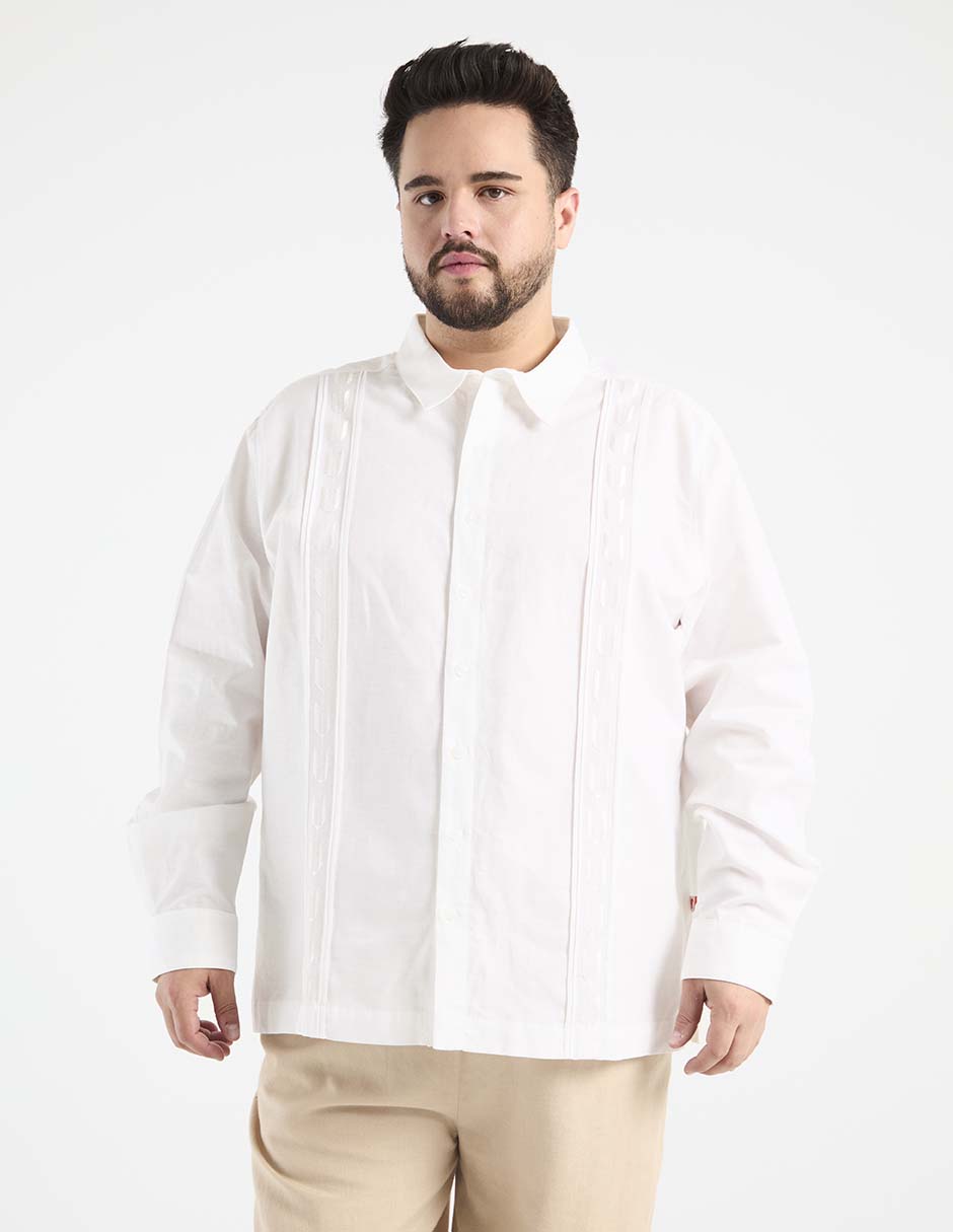 Guayabera manga larga para hombre Guayabera manga larga para hombre