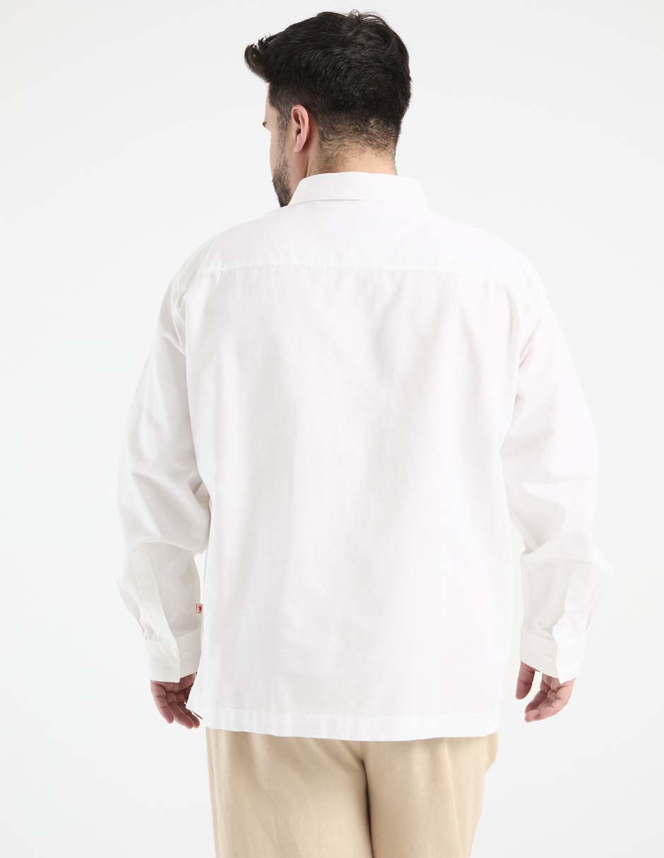 Guayabera manga larga para hombre 2