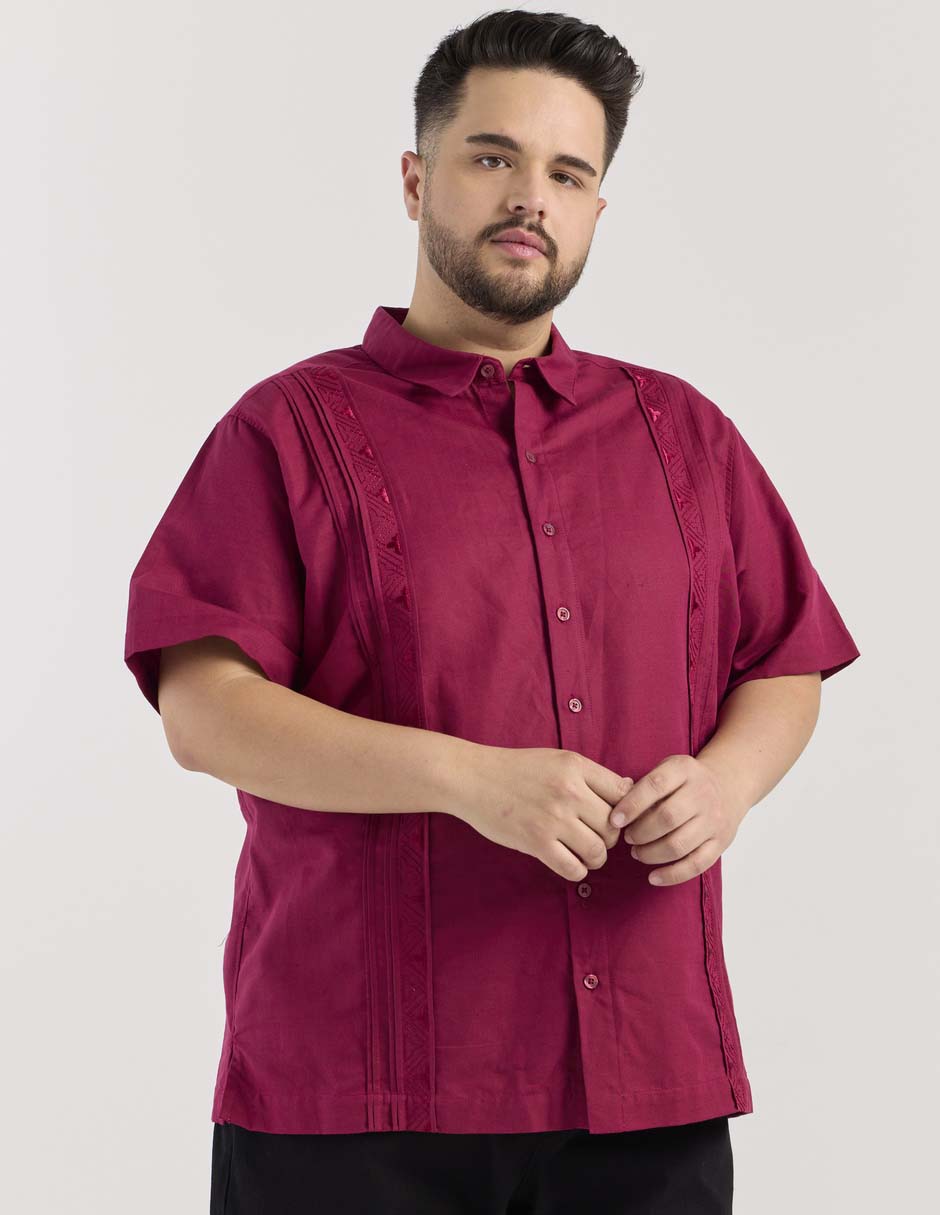 Guayabera manga corta para hombre