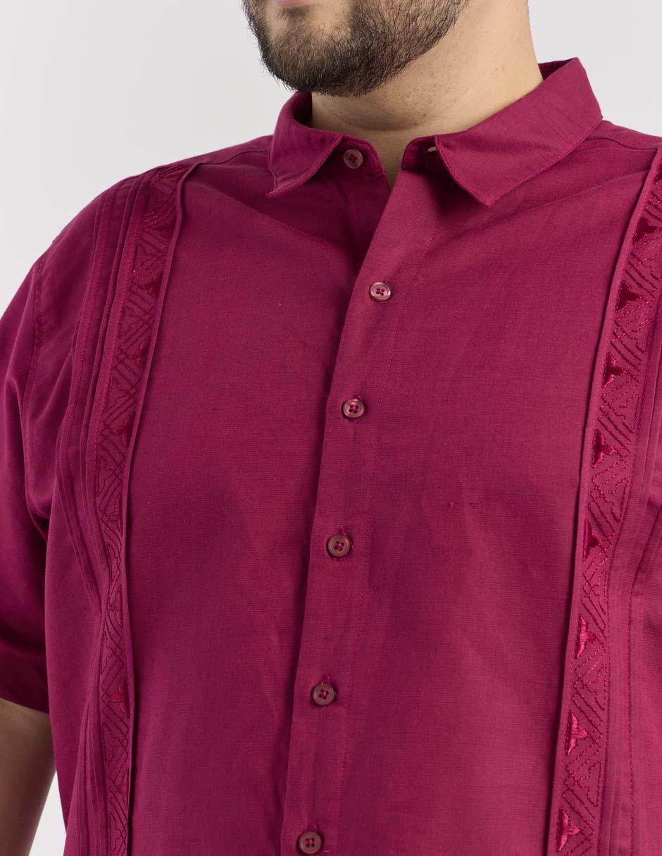 Guayabera manga corta para hombre 4