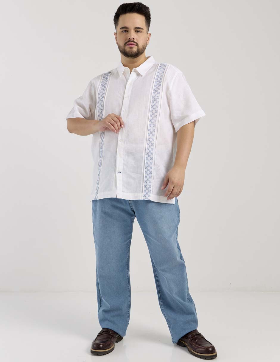 Guayabera manga corta para hombre 4