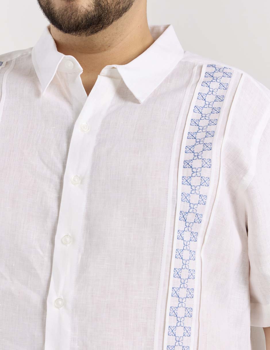 Guayabera manga corta para hombre 5