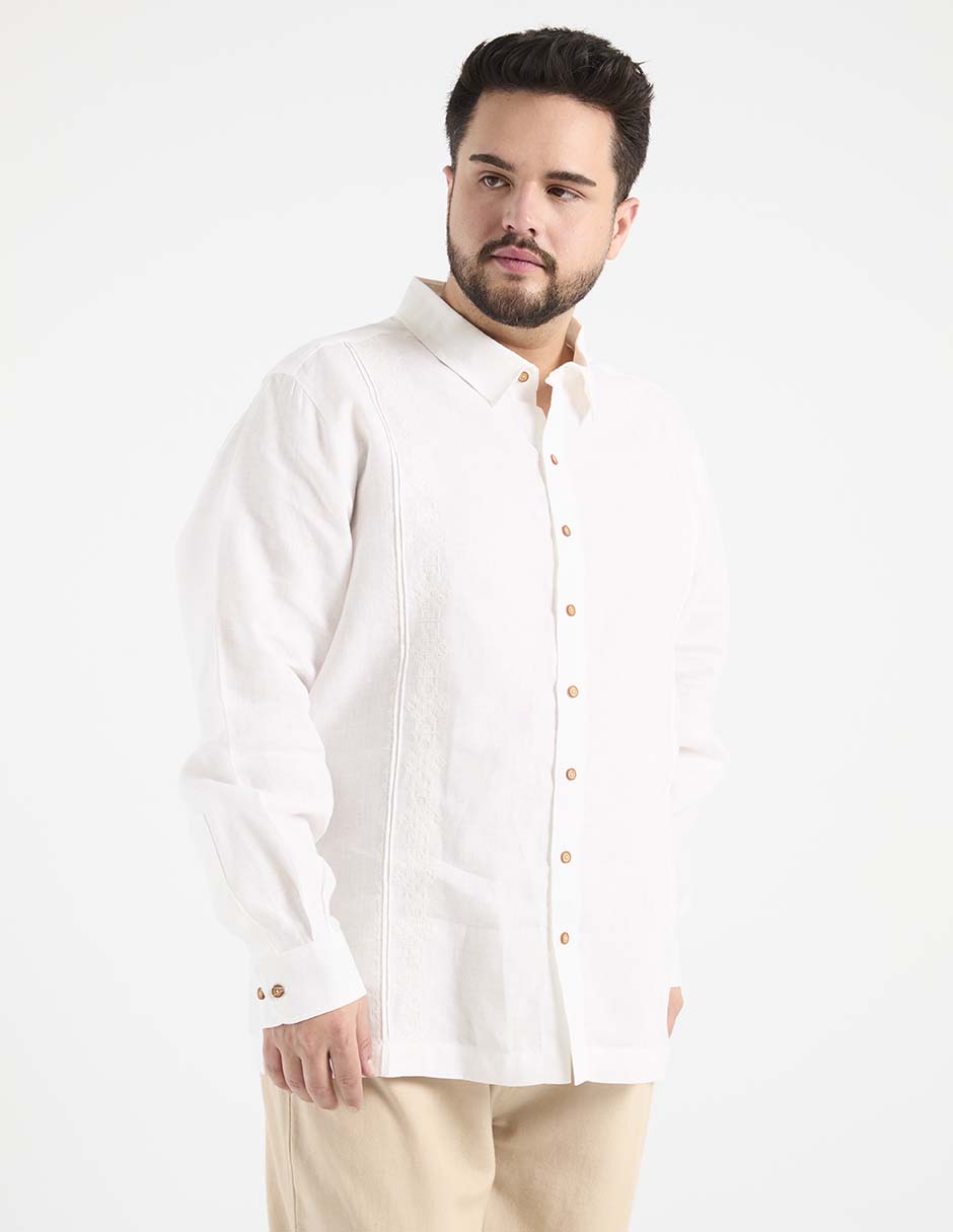 Guayabera manga larga para hombre Guayabera manga larga para hombre