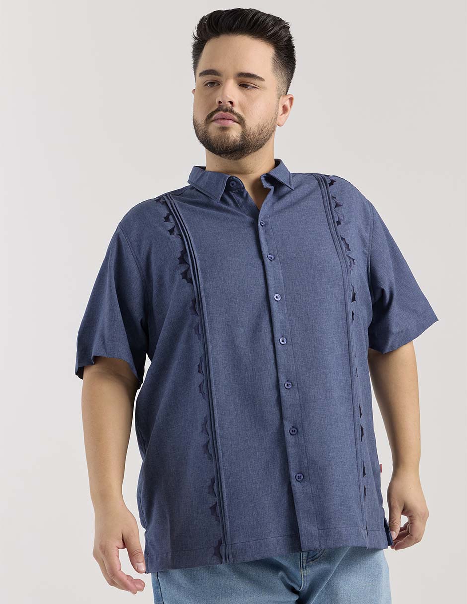 Guayabera manga corta para hombre