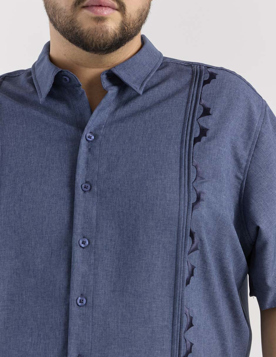Guayabera manga corta para hombre 4