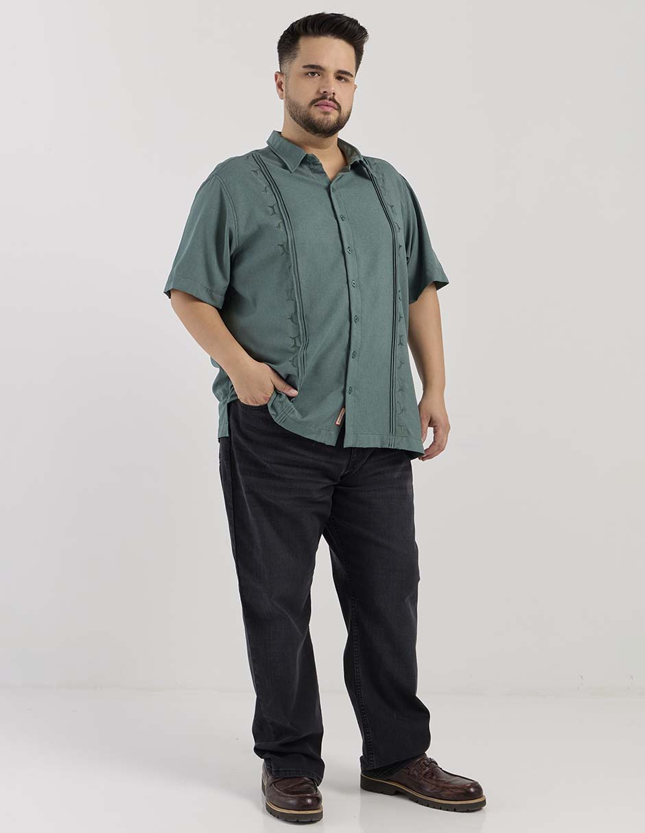 Guayabera manga corta para hombre 3