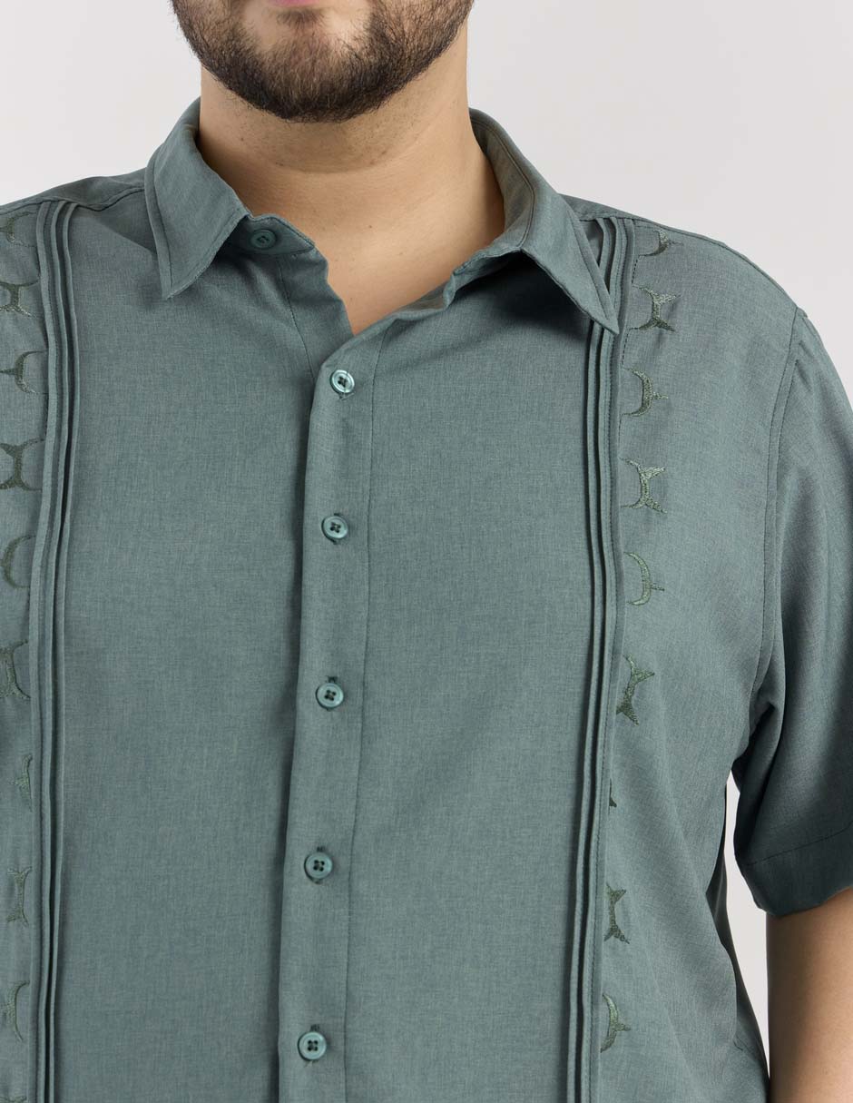 Guayabera manga corta para hombre 4