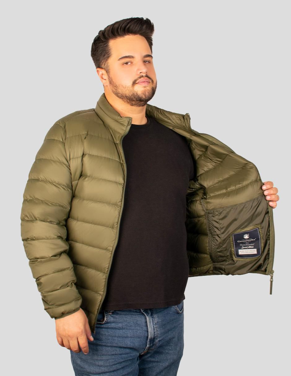 "chamarra" acolchada greenlander no "de" poliéster con capucha "para hombre"