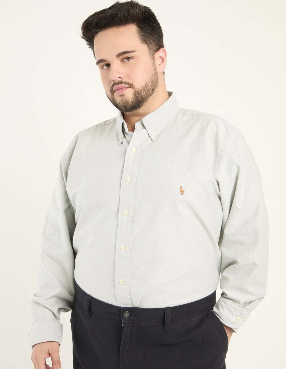 Camisa casual de algodón manga larga para hombre Camisa casual de algodón manga larga para hombre