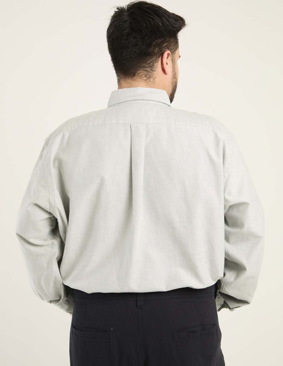 Camisa casual de algodón manga larga para hombre 2
