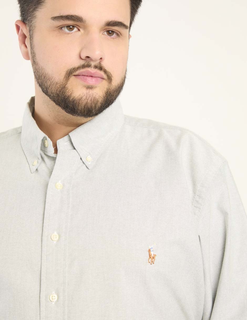 Camisa casual de algodón manga larga para hombre 4