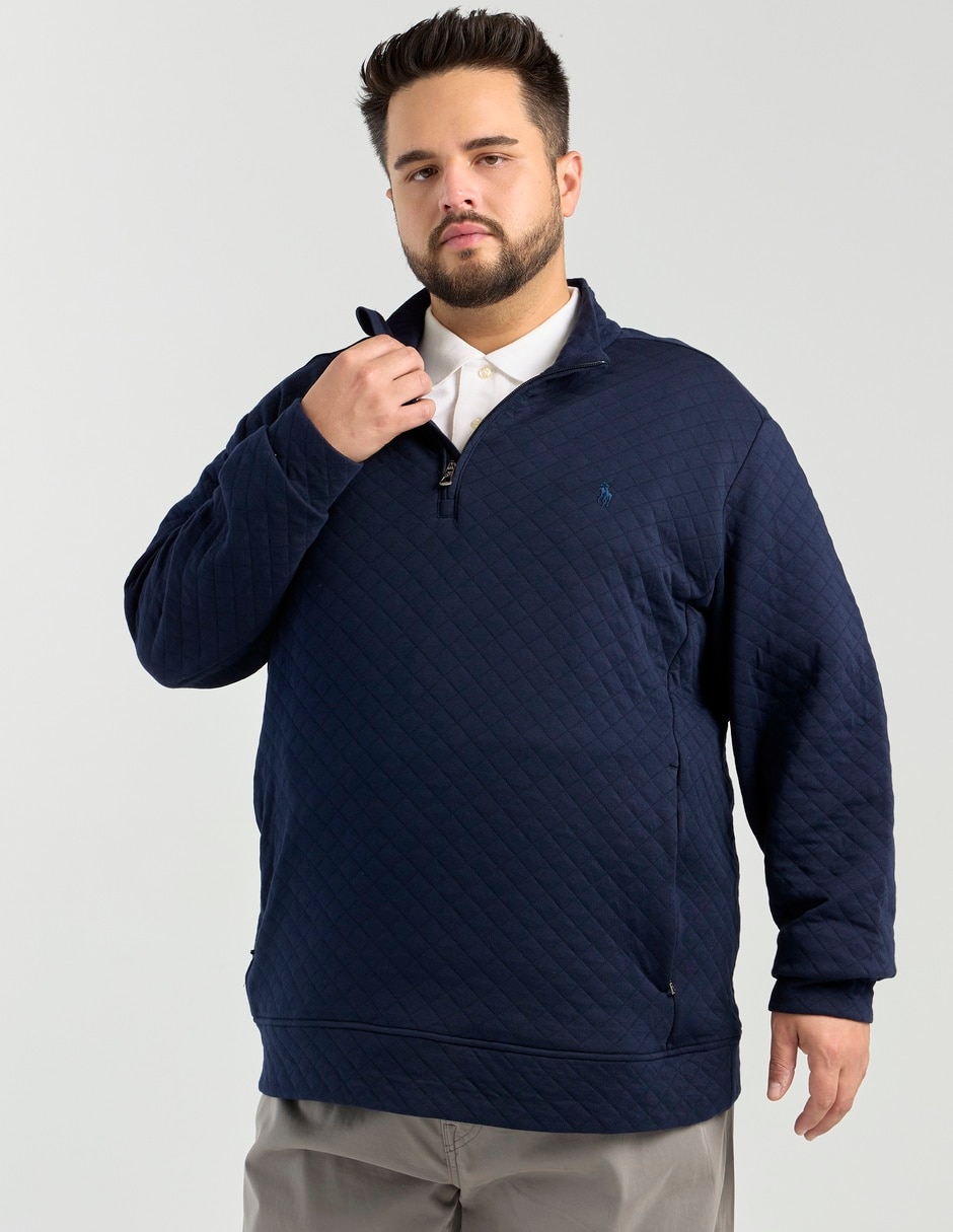 Suéter cuello con cierre para hombre