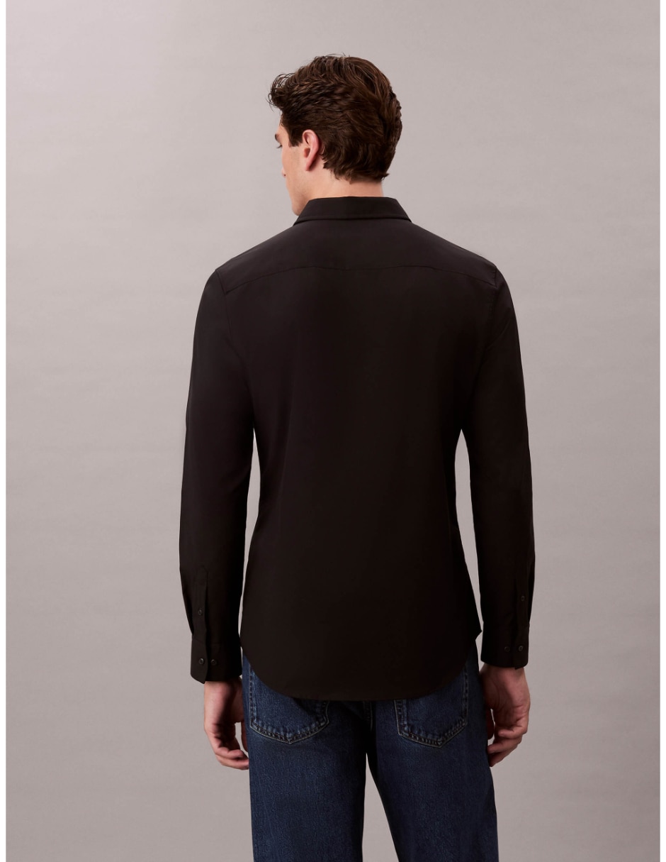 Camisa casual algodón manga larga para hombre 2