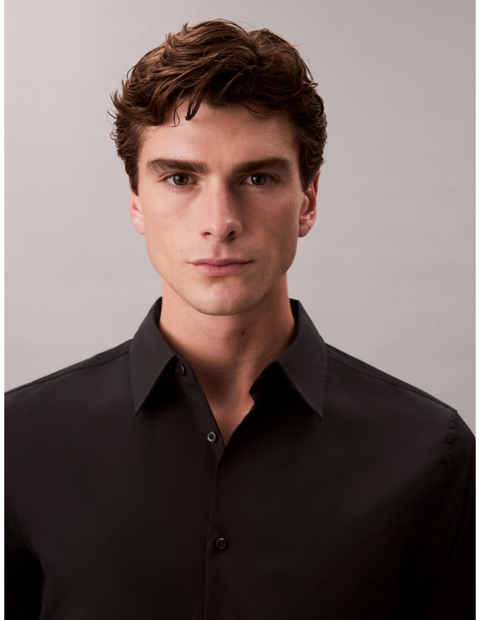 Camisa casual algodón manga larga para hombre 3
