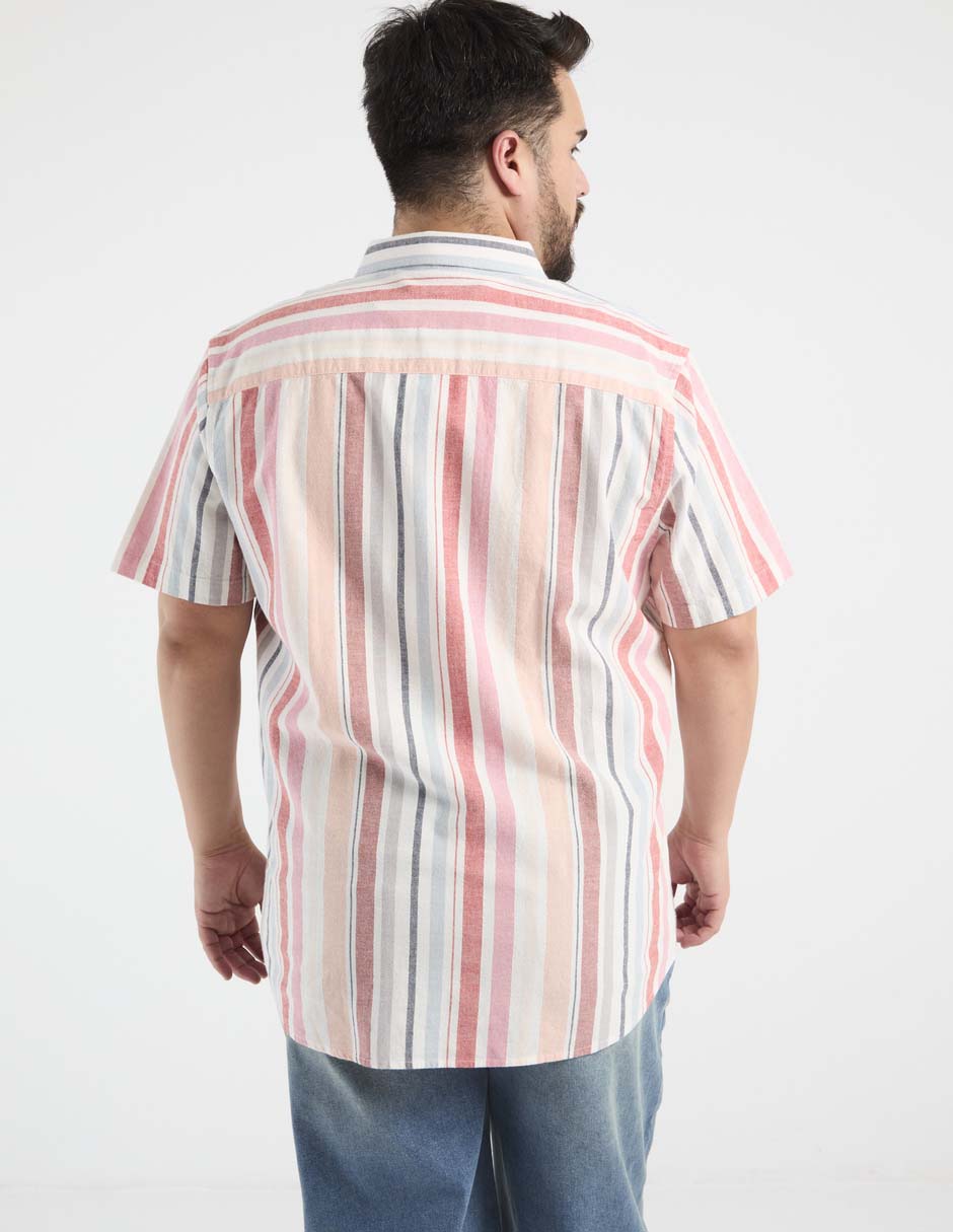 Camisa casual de algodón manga corta para hombre 2
