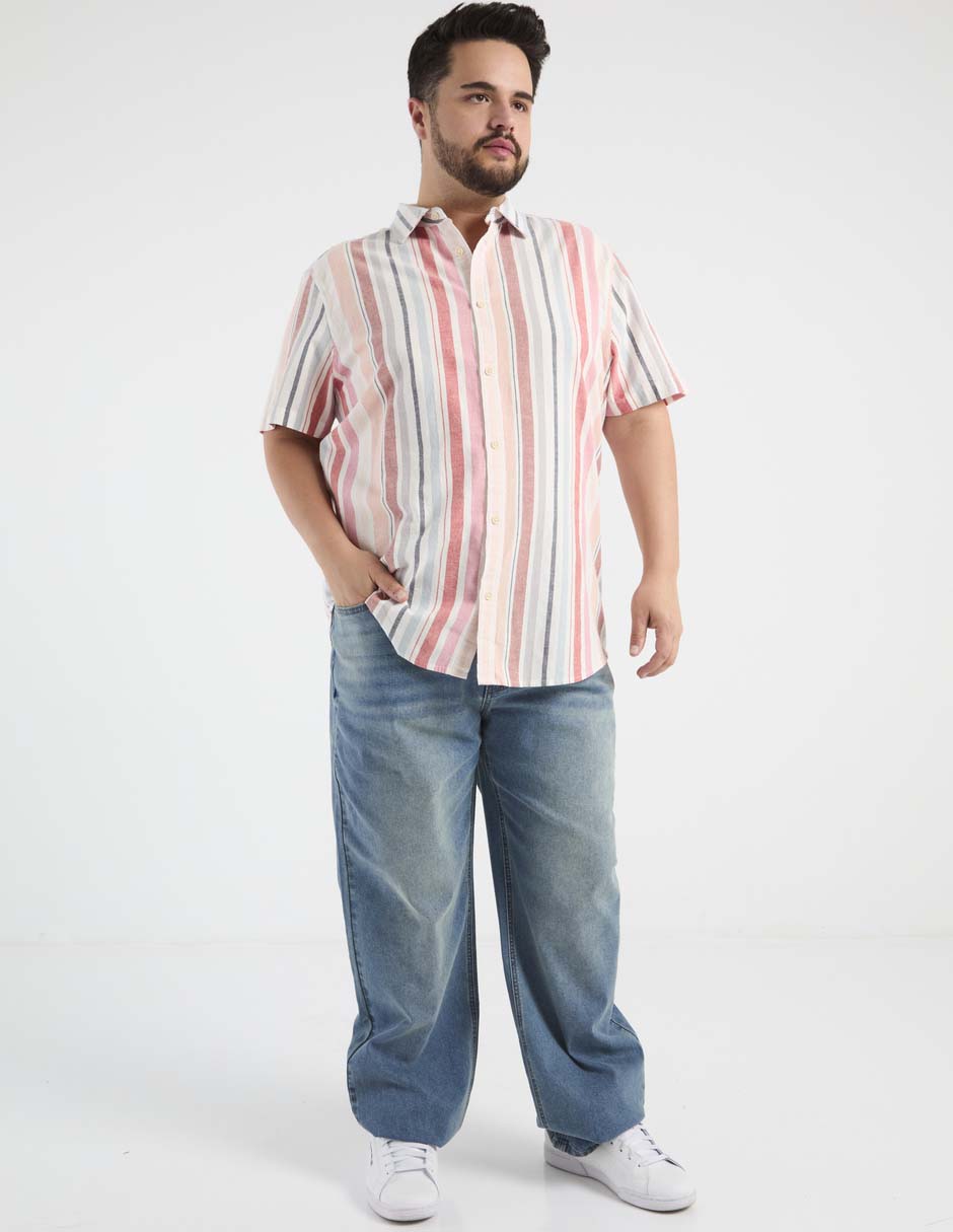 Camisa casual de algodón manga corta para hombre 3