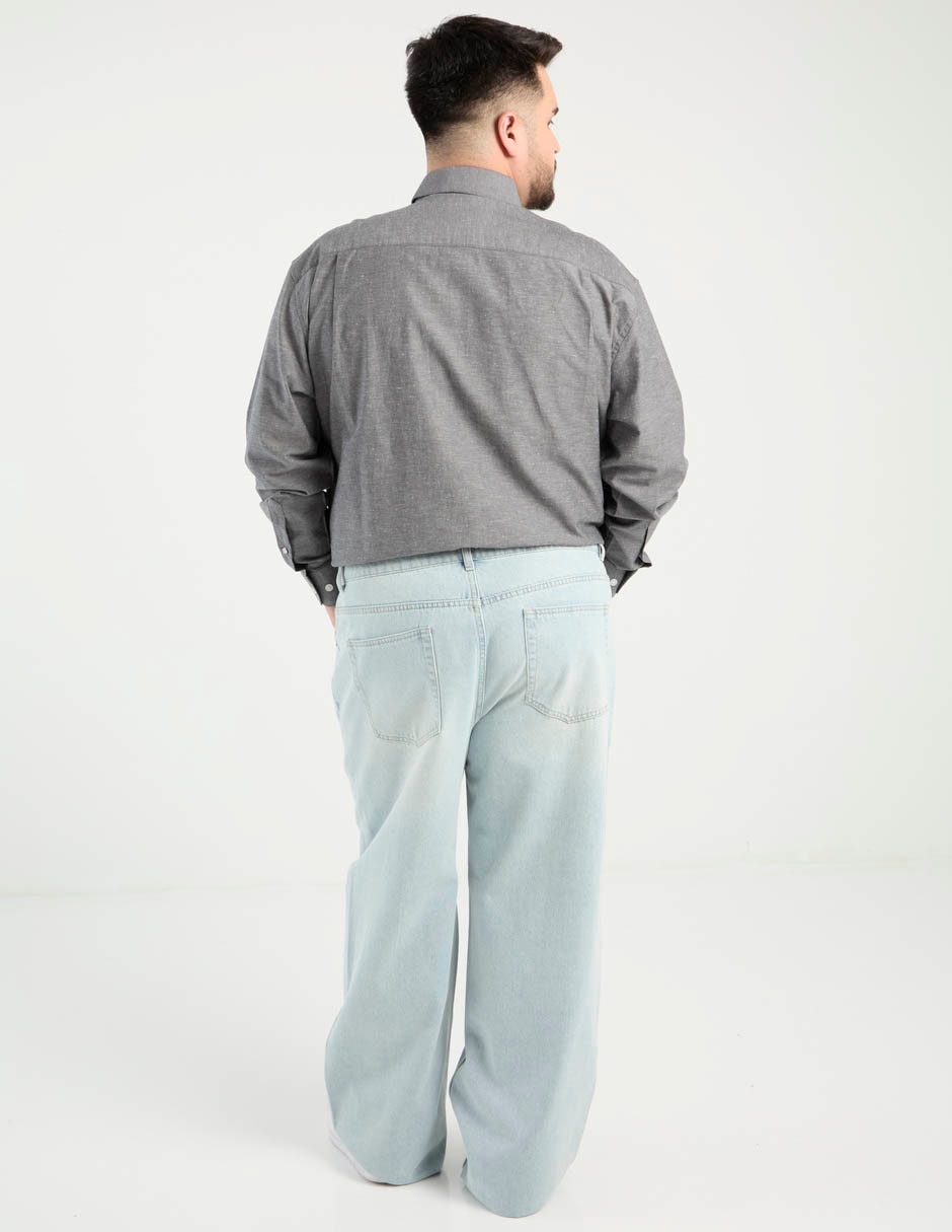 Jeans baggy lavado claro para hombre 2
