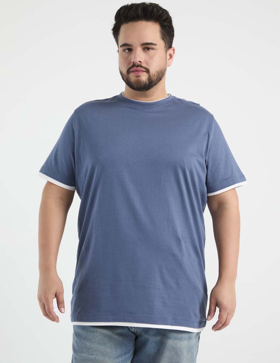 Playera cuello redondo para hombre