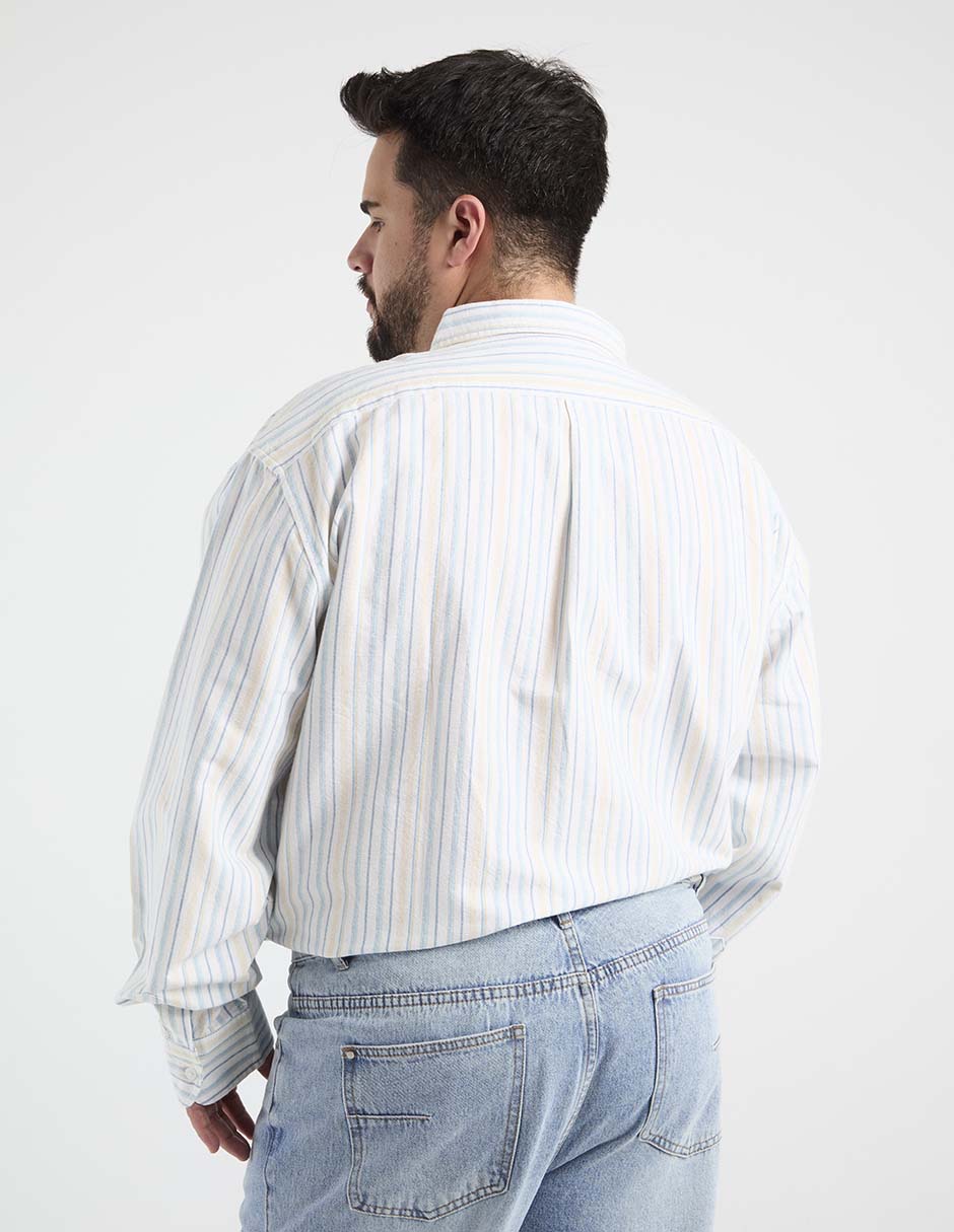 Camisa casual de algodón manga larga para hombre 2