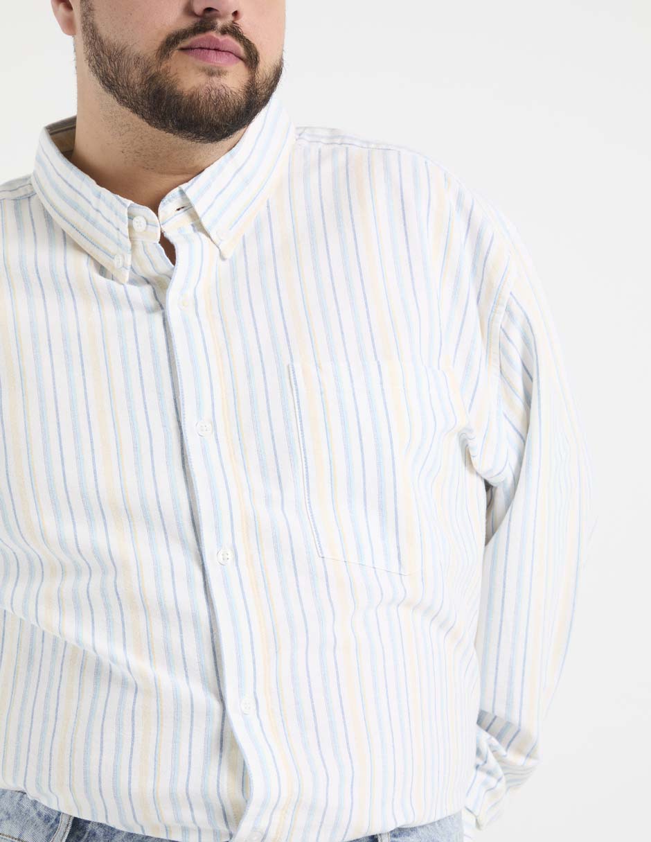 Camisa casual de algodón manga larga para hombre 4