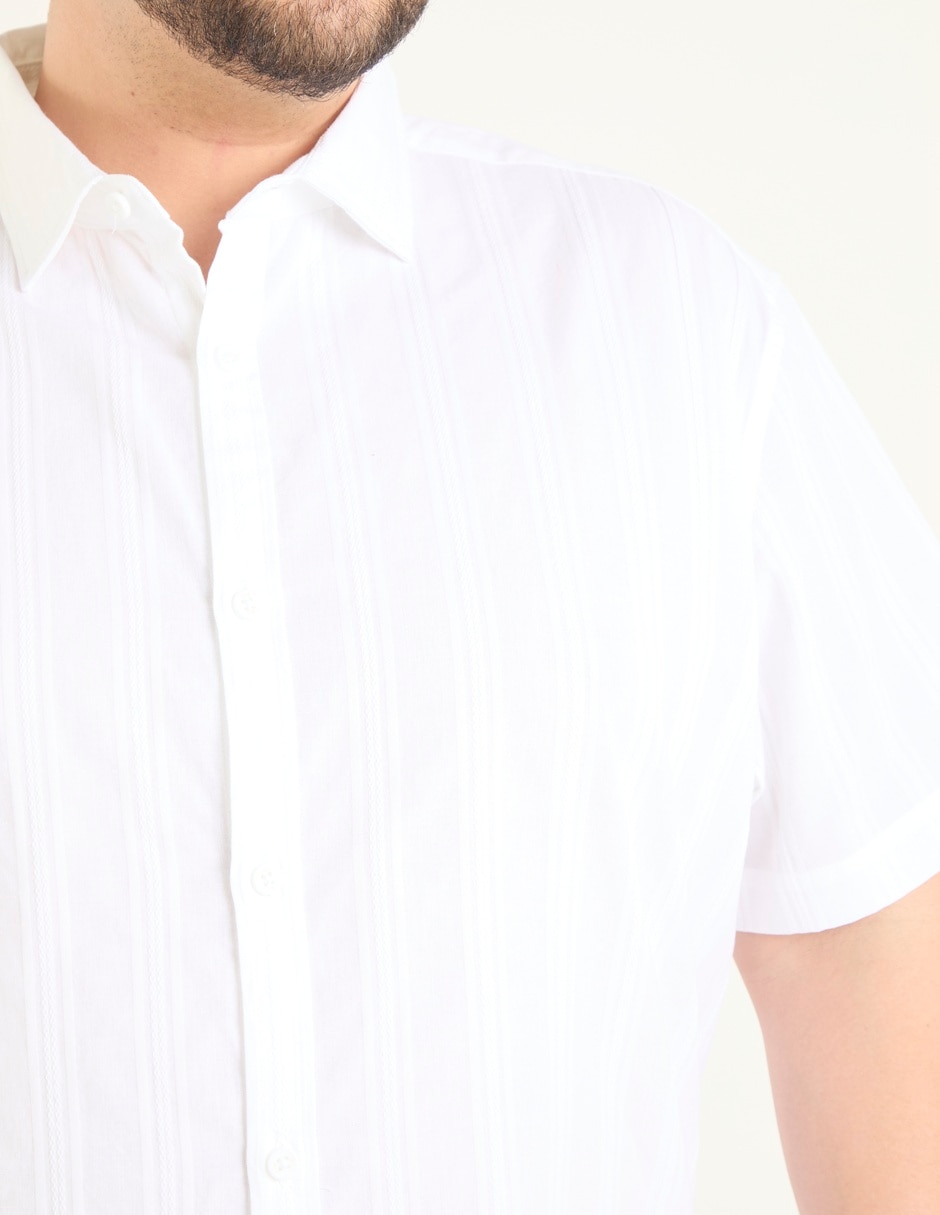 Camisa casual de algodón manga corta para hombre 4