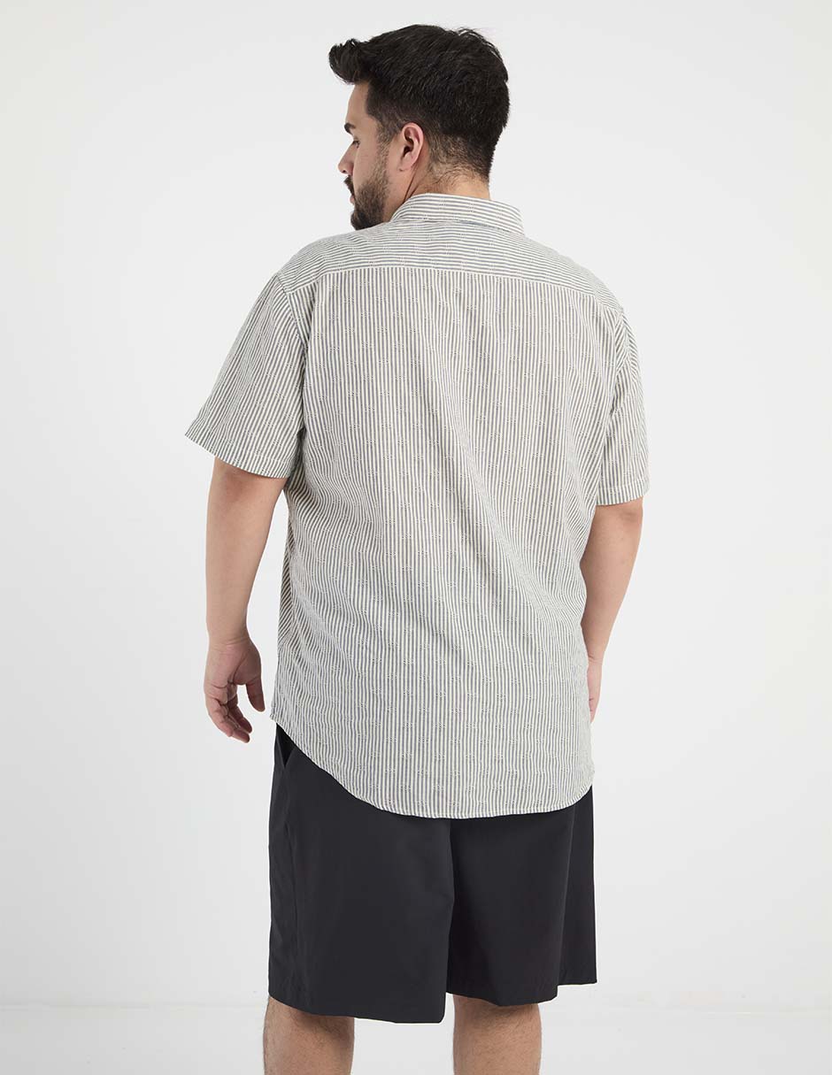 Camisa casual de algodón manga corta para hombre 2