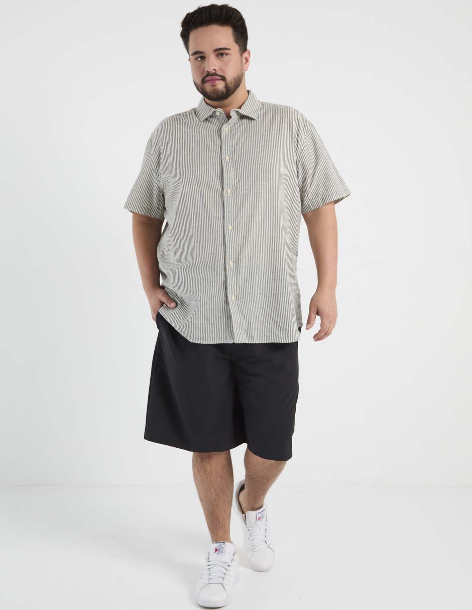 Camisa casual de algodón manga corta para hombre 3