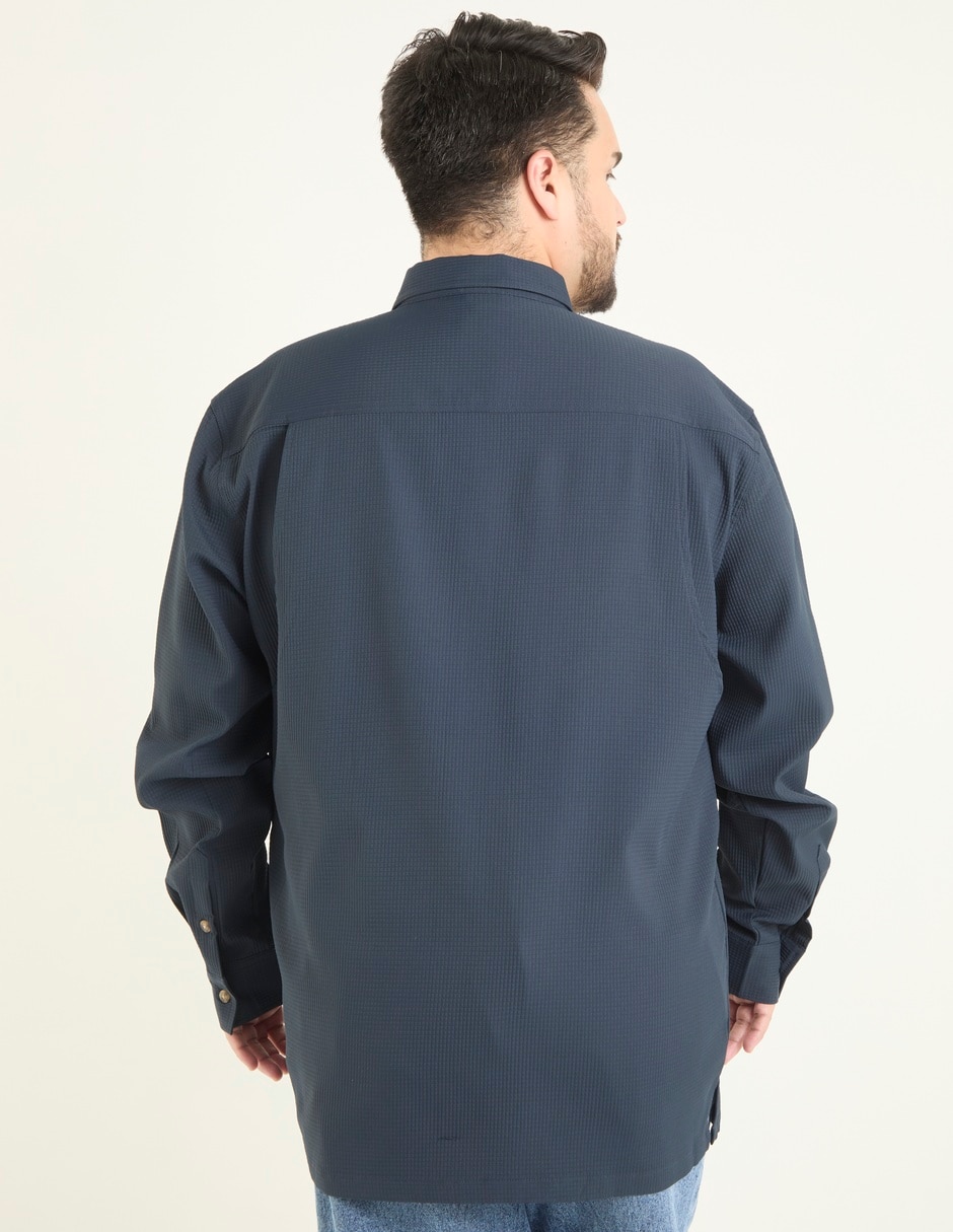 Camisa casual de algodón manga larga para hombre 2
