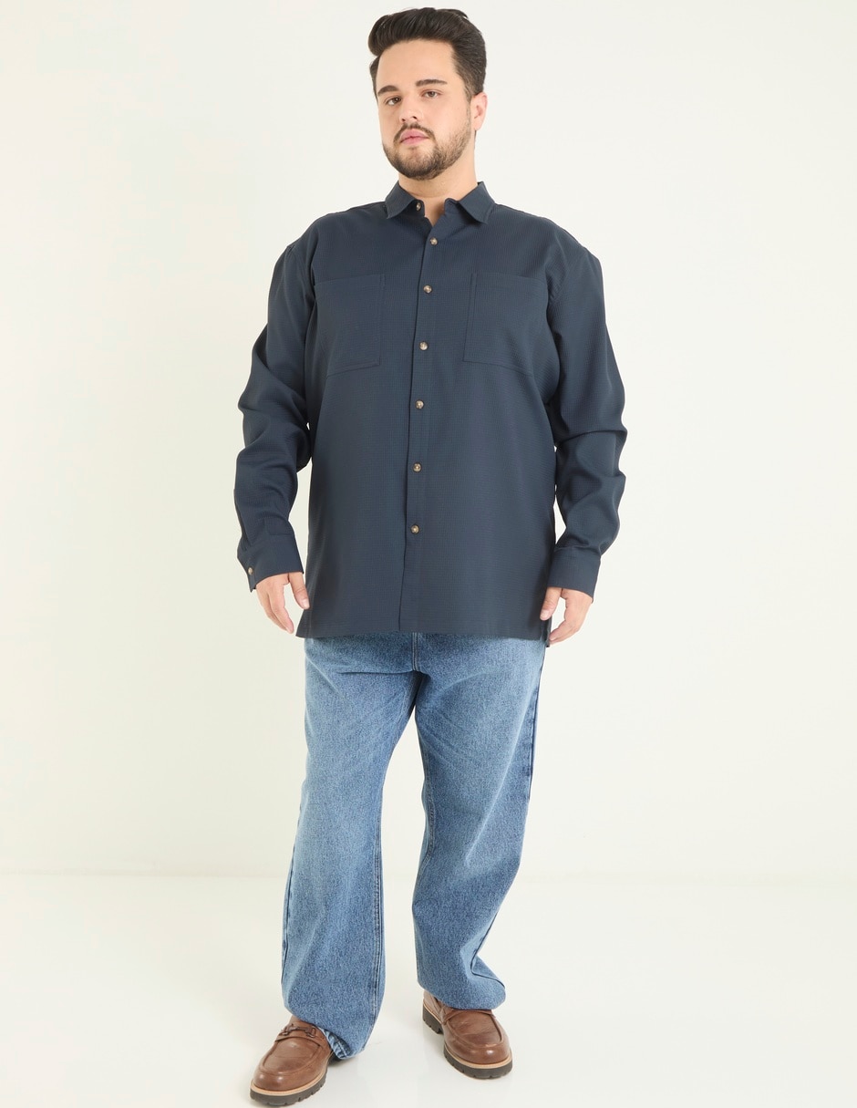 Camisa casual de algodón manga larga para hombre 3