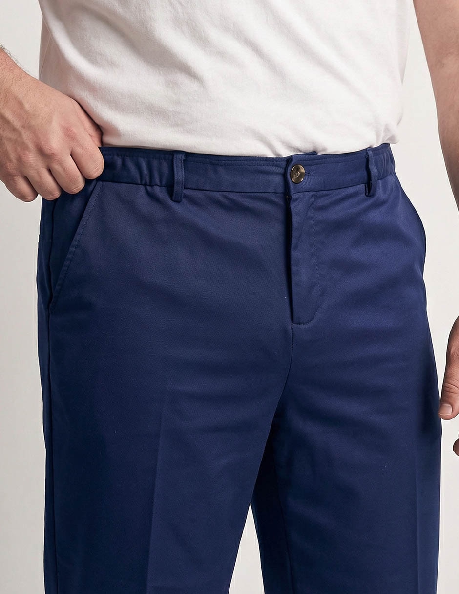Pantalón chino de algodón para hombre 4