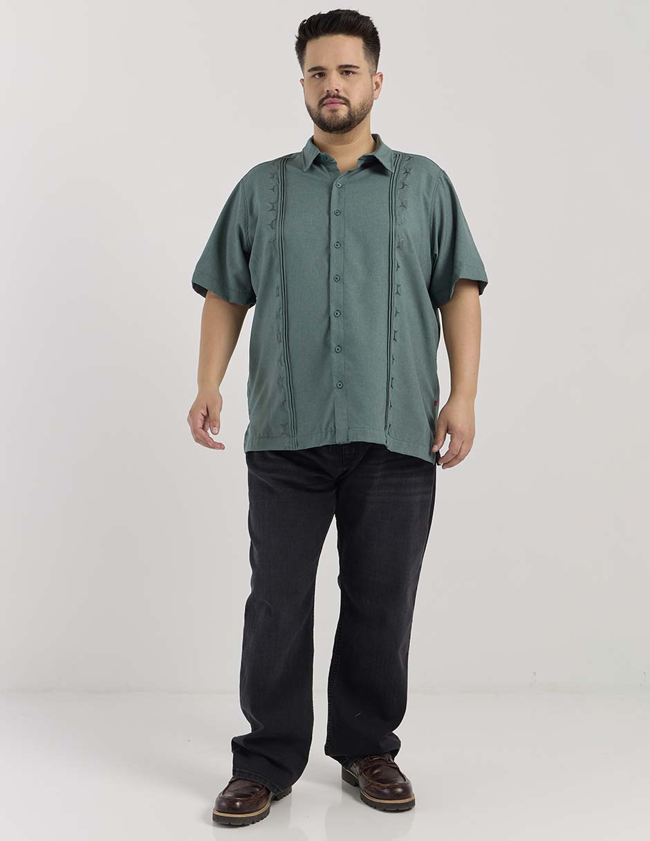 Jeans straight lavado whisker para hombre 3