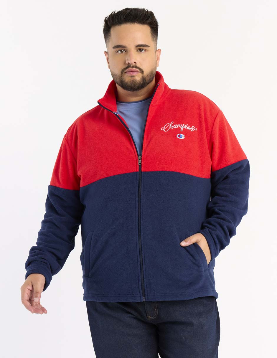Chamarra casual cuello con cierre para hombre 1