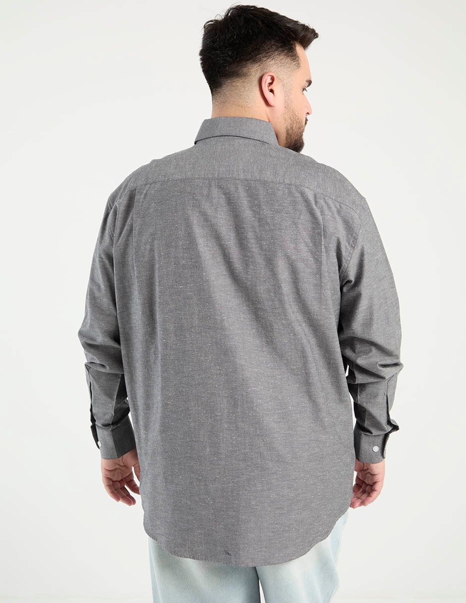 Camisa casual de algodón manga larga para hombre 2