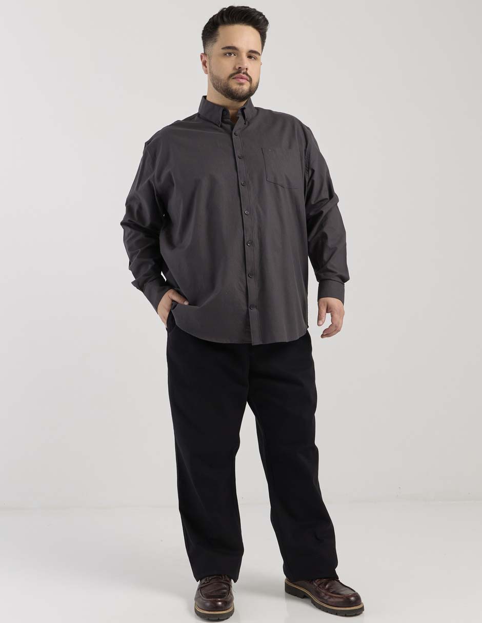 Camisa casual de algodón manga larga para hombre 3