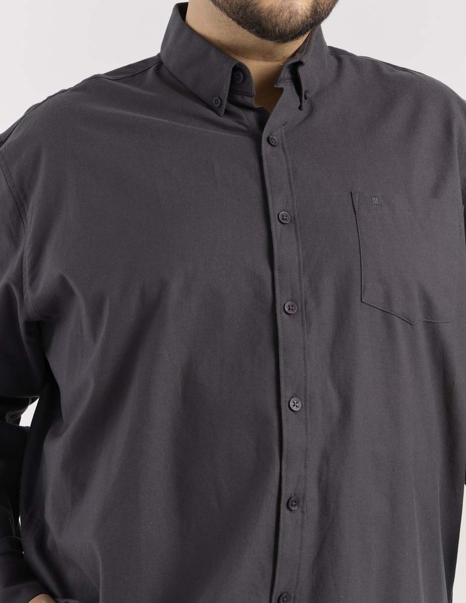 Camisa casual de algodón manga larga para hombre 4
