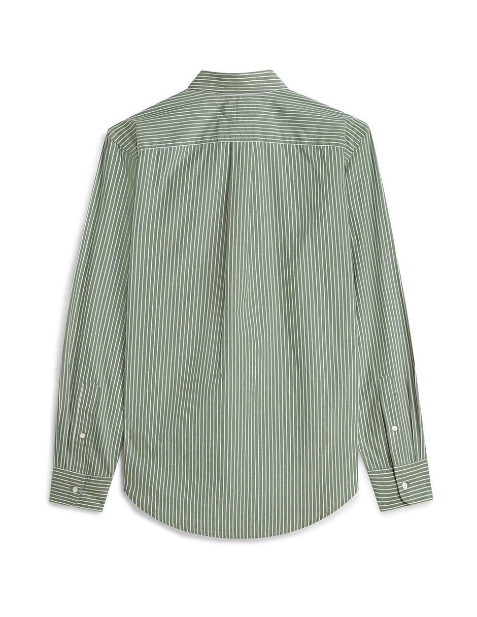 Camisa casual de algodón manga larga para hombre 4