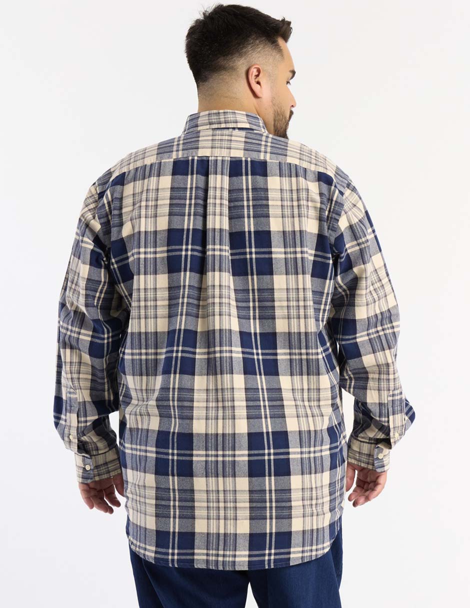 Camisa casual de algodón manga larga para hombre 2