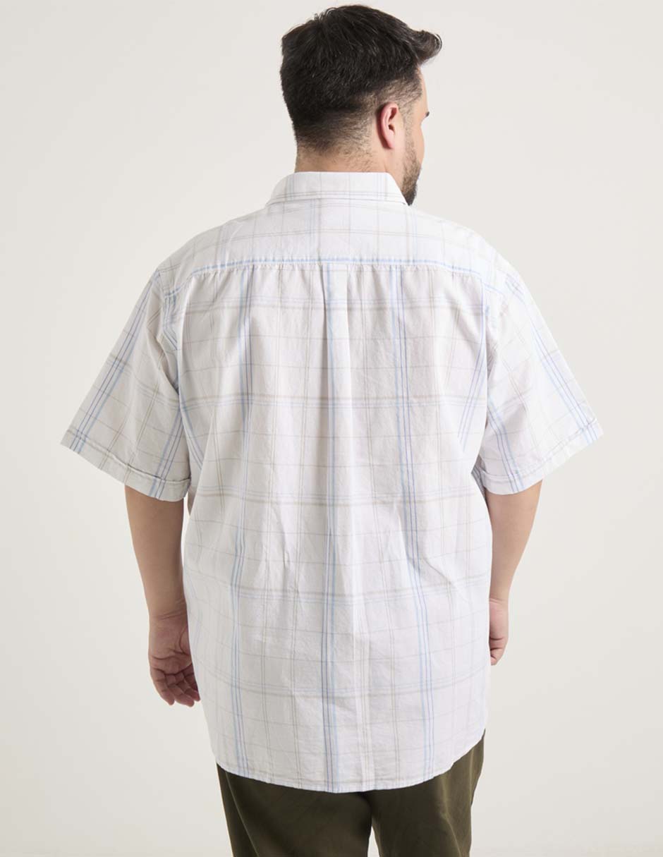 Camisa casual de algodón manga corta para hombre 2