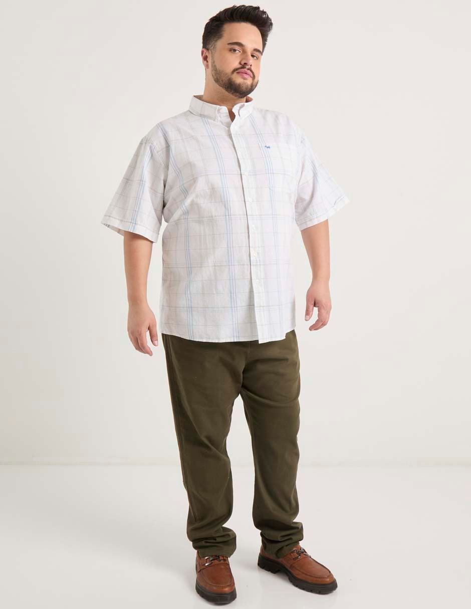 Camisa casual de algodón manga corta para hombre 3