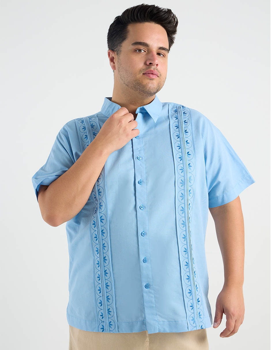 Guayabera manga corta para hombre